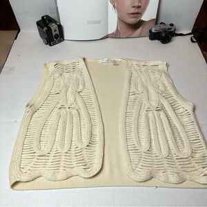 90s Y2K Wool Blend Sweater Vest | Cable Knit Quiet Luxury · Apart